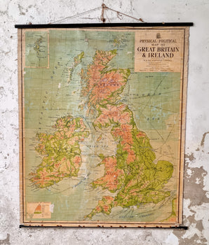 Vintage Map of Great Britain and Ireland