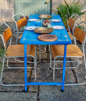 Vintage Metal Stacking Chair by PEL