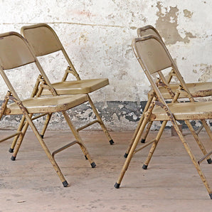 Set Of 12 Cappuccino Vintage Chairs