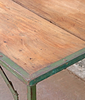 Vintage Folding Table - Green