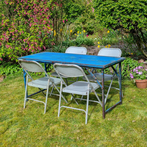 Garden Vintage Table and Chairs Set - Blue