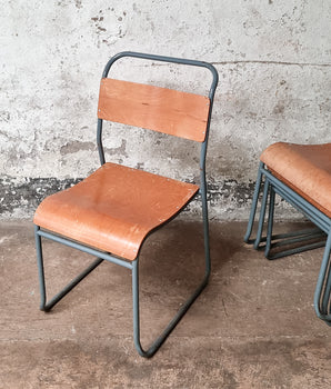 Vintage Metal Stacking Chair