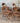 Brown Metal Vintage Chairs Set Of 4