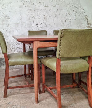 Vintage Mid Century Upholstered Chairs - Set of 6