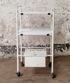 Vintage Hospital Cabinet Trolley