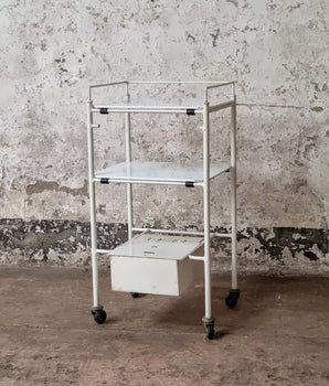 Vintage Hospital Cabinet Trolley
