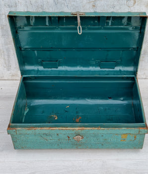 Vintage Turquoise Trunk