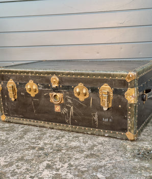 Green Vintage Travel Trunk