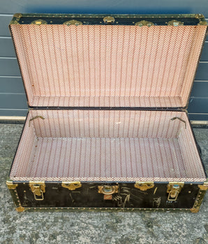 Green Vintage Travel Trunk