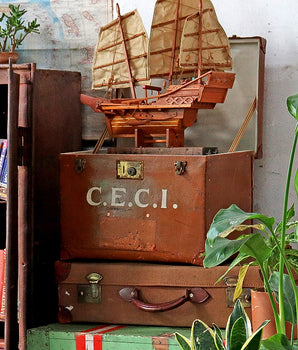 Small Vintage Travel Trunk