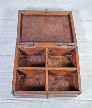 Vintage Teak Spice Box