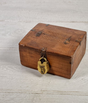 Vintage Wooden Money Box