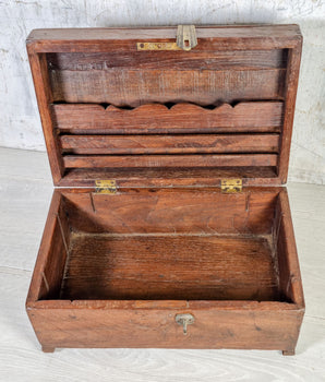 Antique Wooden Merchant's Chest