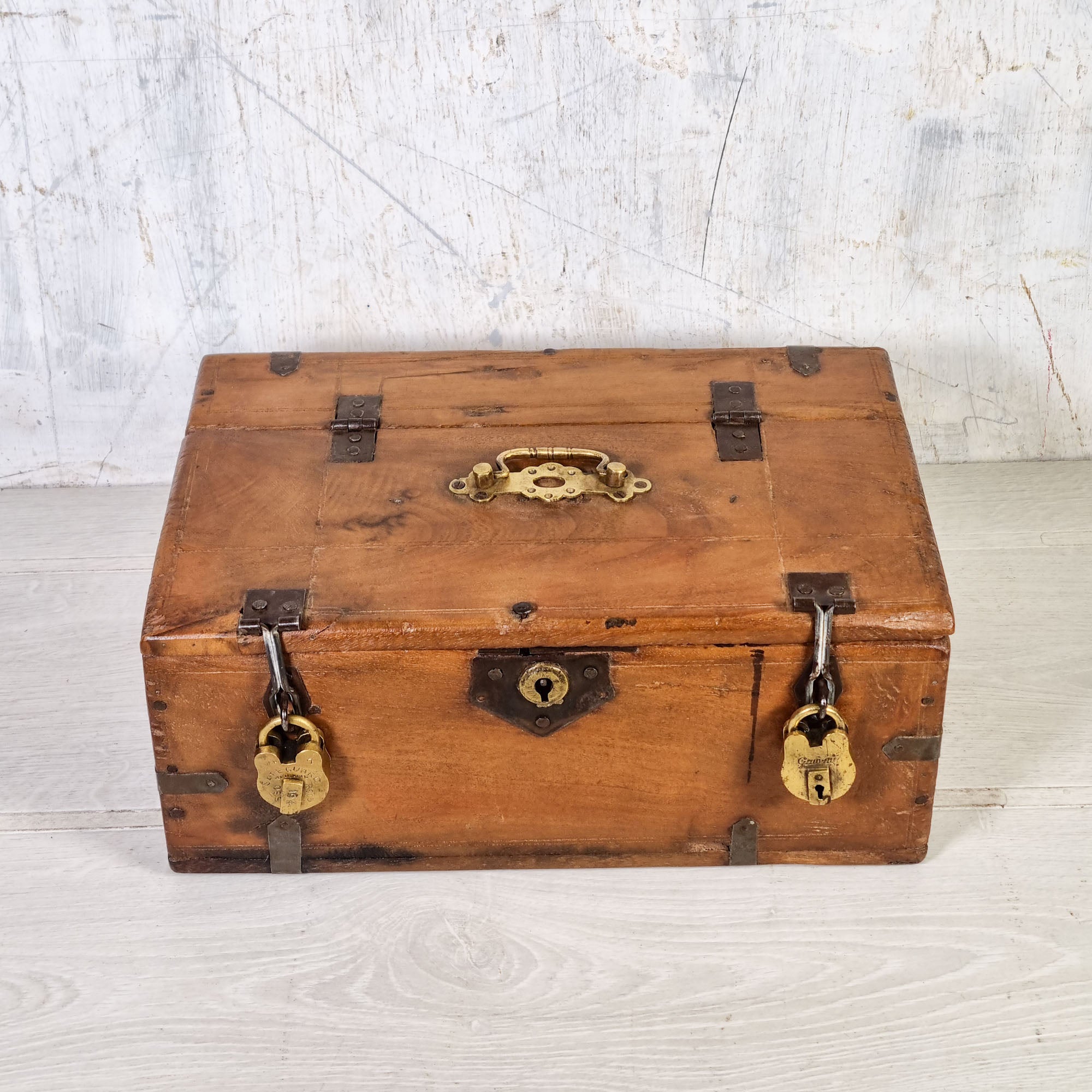 Vintage Wooden Cash Box