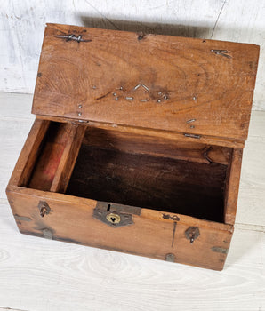 Vintage Wooden Cash Box