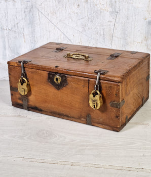 Vintage Wooden Cash Box