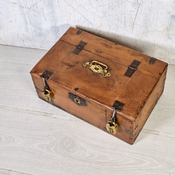 Vintage Wooden Cash Box