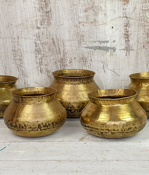 Antique Brass Pot