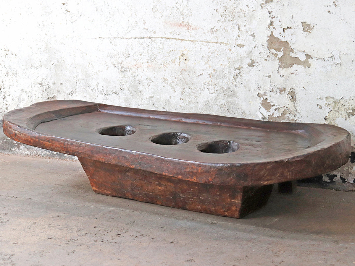 Hand-Carved Naga Table | Grain Grinding | Scaramanga