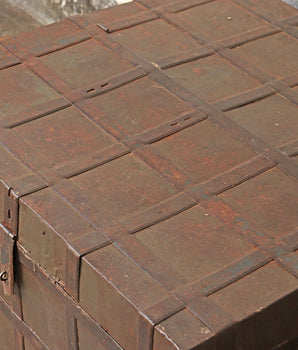 Antique Metal Shekhawati Merchant's Chest