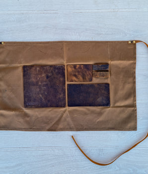 Half Canvas and Leather Apron - Seconds
