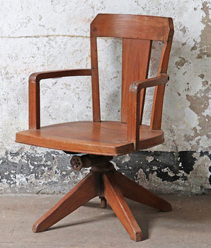 Teak Vintage Office Chair