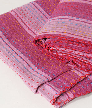 Purple Cotton Bed Cover -Super King