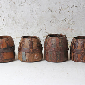 Antique Decorative Wooden Pot