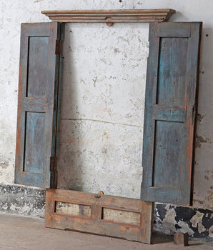 Rustic Shuttered Window Frame