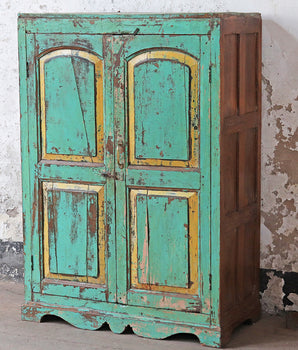 Large Green Vintage Cupboard