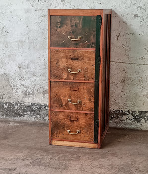 Vintage Wooden Filing Cabinet