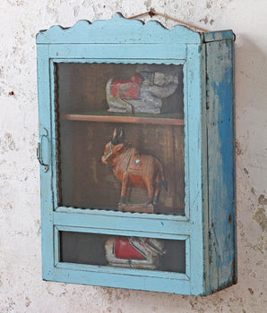 Old Blue Display Cabinet