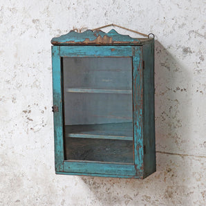 Old Blue Wall Cabinet