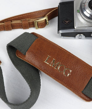 Canvas and Leather Camera Strap