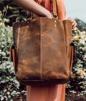 Classic Leather Tote Bag