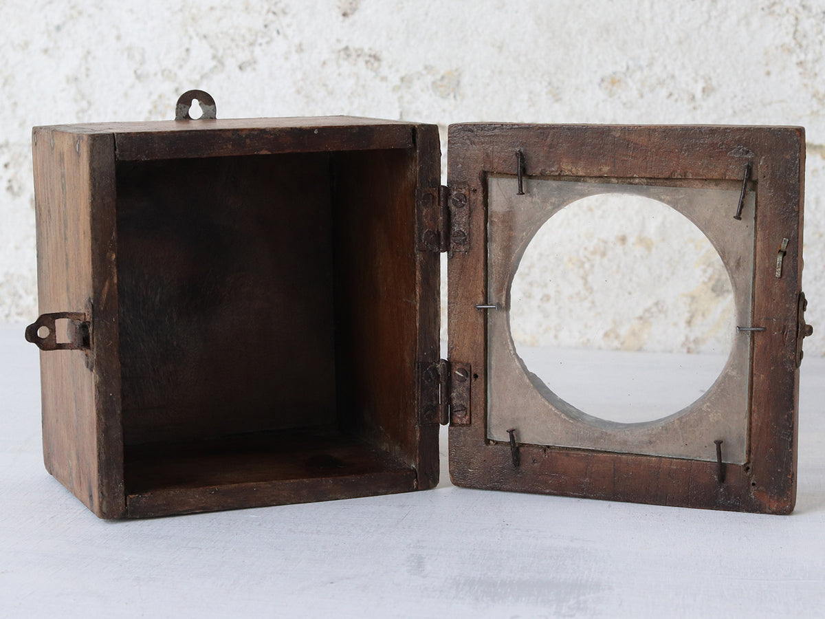 Clock Showcase Cabinet - Natural Wood
