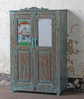 Old Distressed Hardwood Cupboard