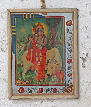 Old Indian Wall Print - Durga