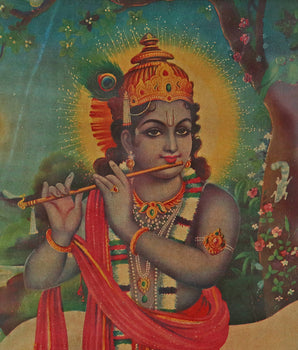 Old Indian Wall Print - Durga