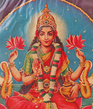 Old Vintage Indian Print - Lakshmi