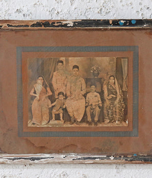 Vintage Indian Framed Photograph