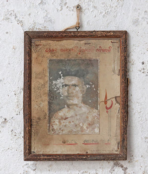 Old Framed Indian Portrait Photo
