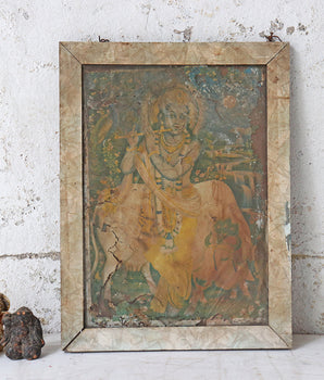 Old Indian Print - Krishna