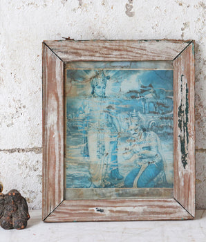 Indian Wall Print - Surya and Lakshmi