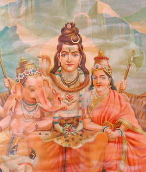 Large Vintage Indian Print