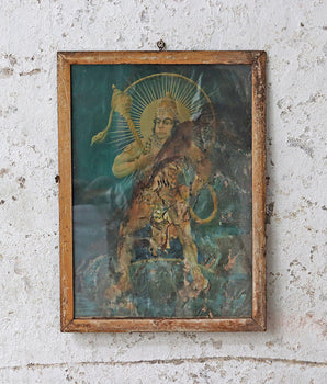 Old Indian Print - Hanuman