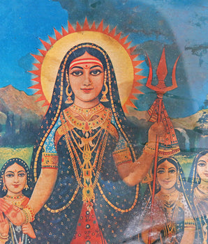 Vintage Indian Wall Art - Khodiyar Mata
