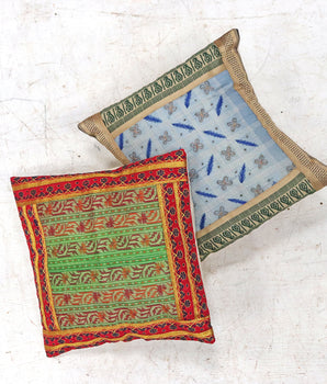 Sari Textile Cushion Cover