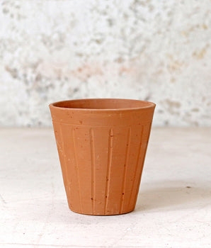 Fluted Terracotta Pot - Medium