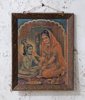 Vintage Shri Krishna Print